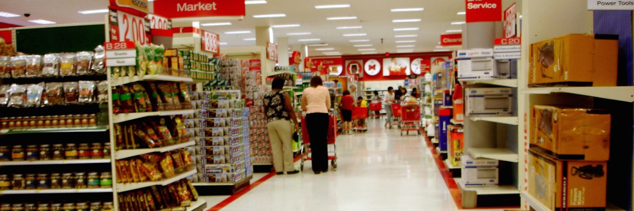 Interior of Target store