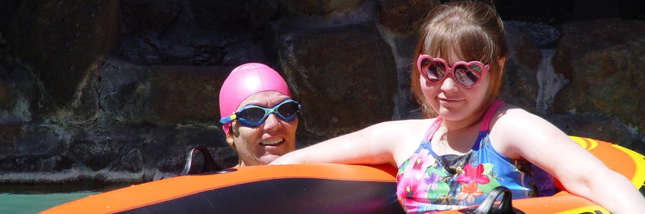 Encountering Disability Discrimination at the Gym Pool Kelli and Ari Tanghe.