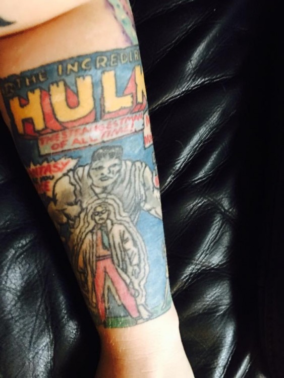 tattoo on the hulk