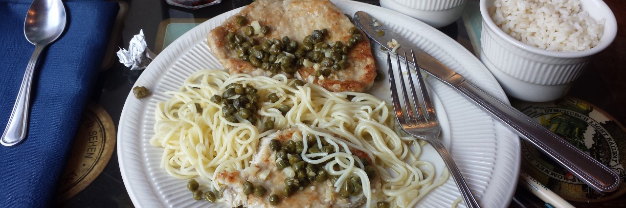 Coping With the Dairy Allergy I Developed as an Adult food plate at restaurant