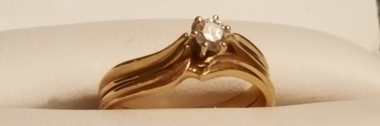 How Lupus Changed the Dynamics of My Marriage gold engagement ring with diamond in center