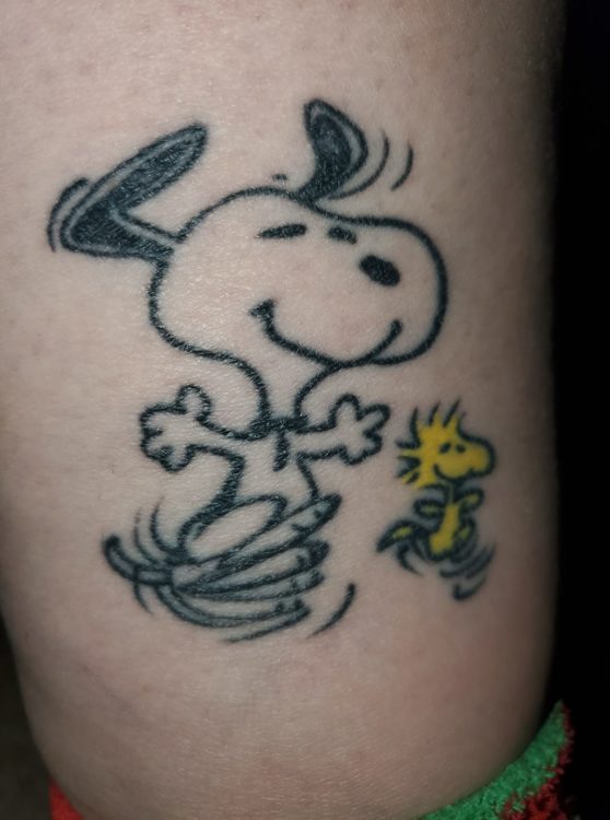 Back home to do more Snoopy tattoos :•) (If I fall into being a Snoopy  tattooer I will not be upset at all. Actually I think i'd con... | Instagram