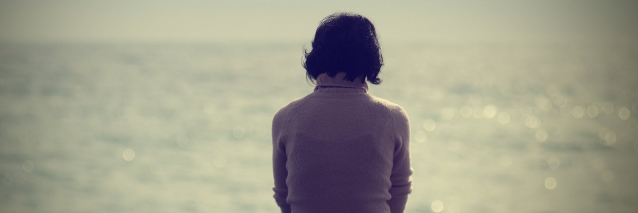 woman alone at the beach