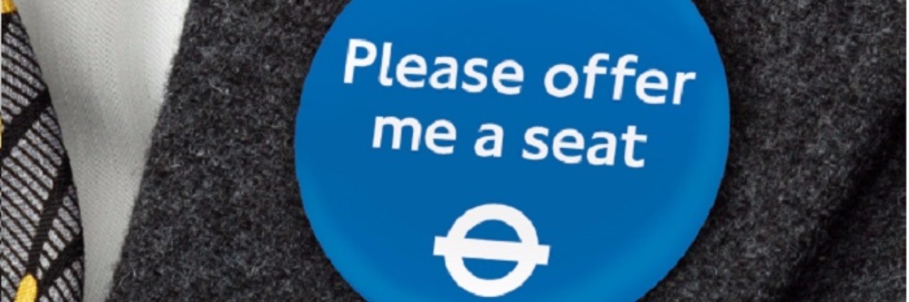 London Unveils Badge Program for People With Invisible Disabilities TfL Badge saying "Please offer me a seat"