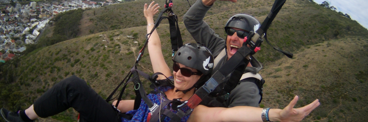 When You Can't Control Life With Crohn's Disease Laura paragliding