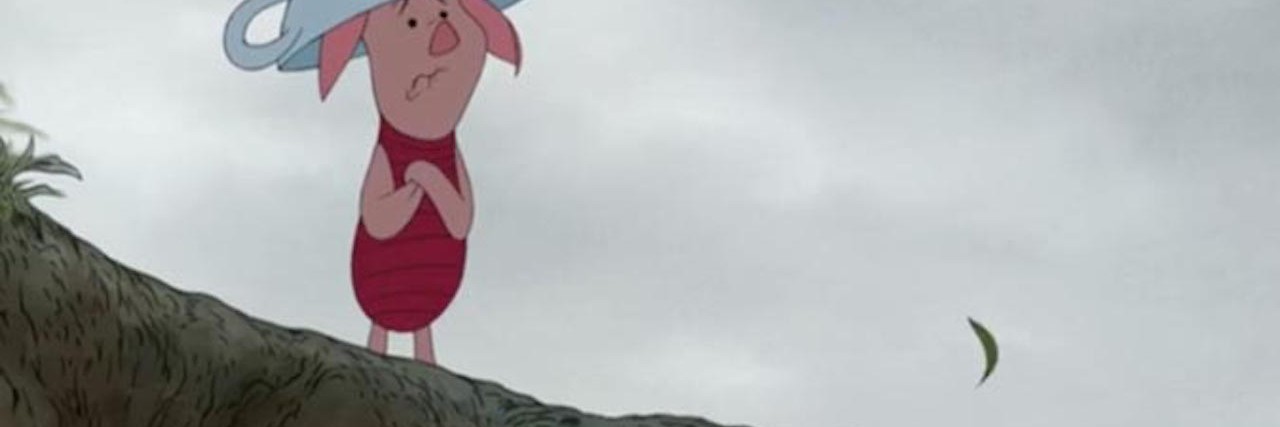 piglet looking scared