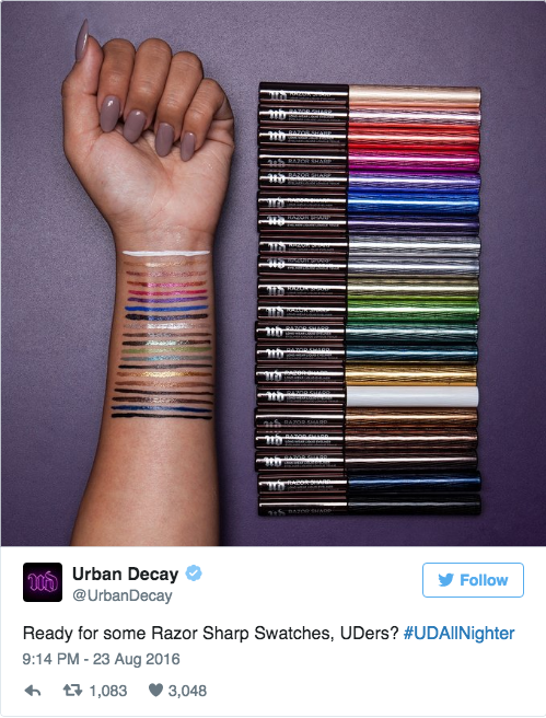 Urban Decay Tweet