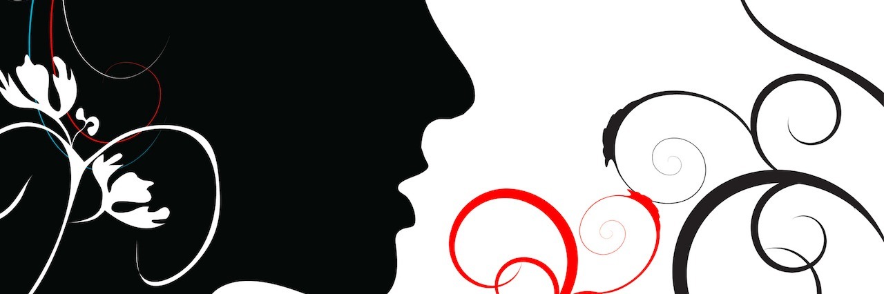 How Much Should We Tell Others About Our Chronic Pain? profile of woman's face in black on white background