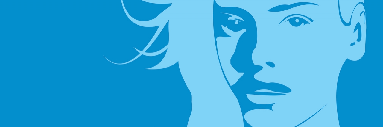 When Someone Opens Up About Their Thoughts of Suicide portrait of a woman in shades of blue