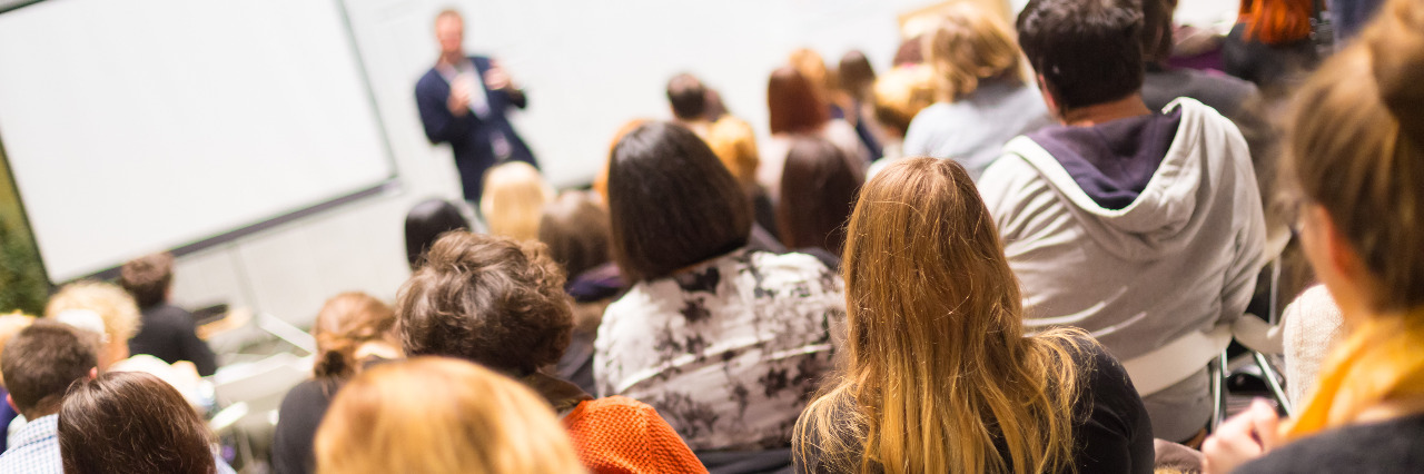 A Millennial's Guide to College With a Neurological Disability Students in the lecture hall.