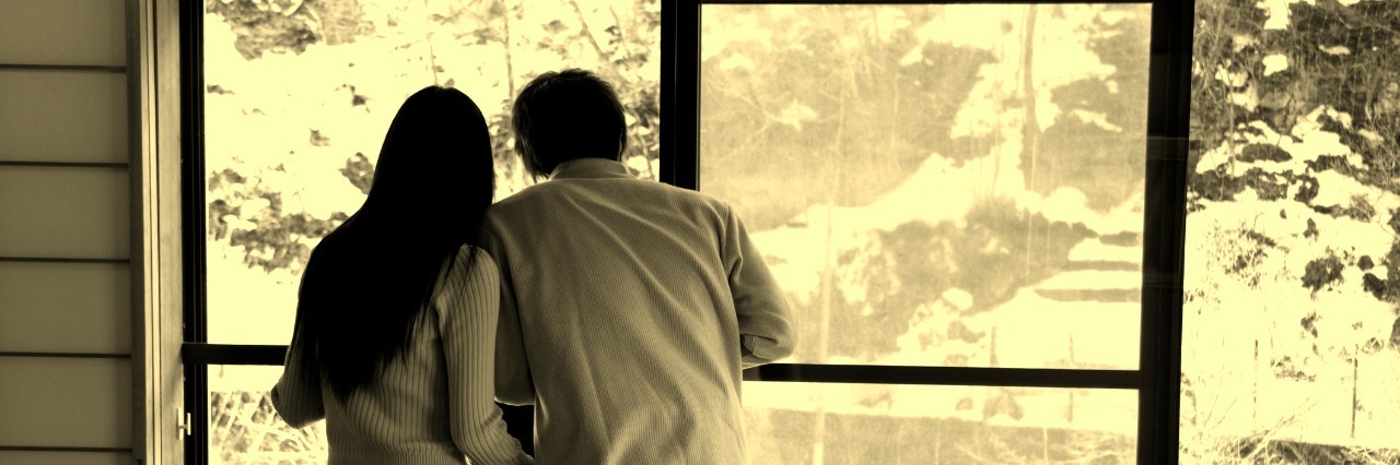 What Parents Need After Almost Losing a Child With a Stat 1 Mutation Family looking out window