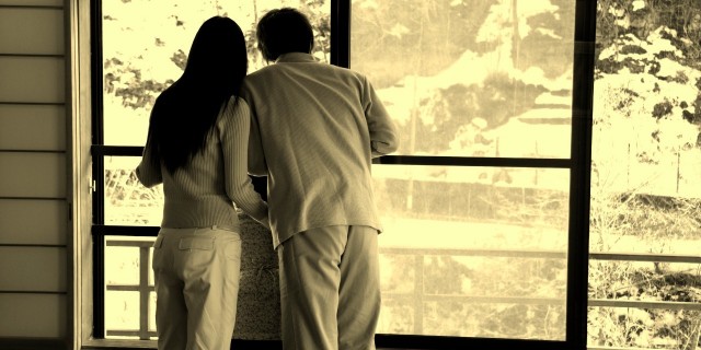 When You're Trying to Make Sense of the World After Almost Losing a Child Family looking out window