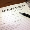 University application form.