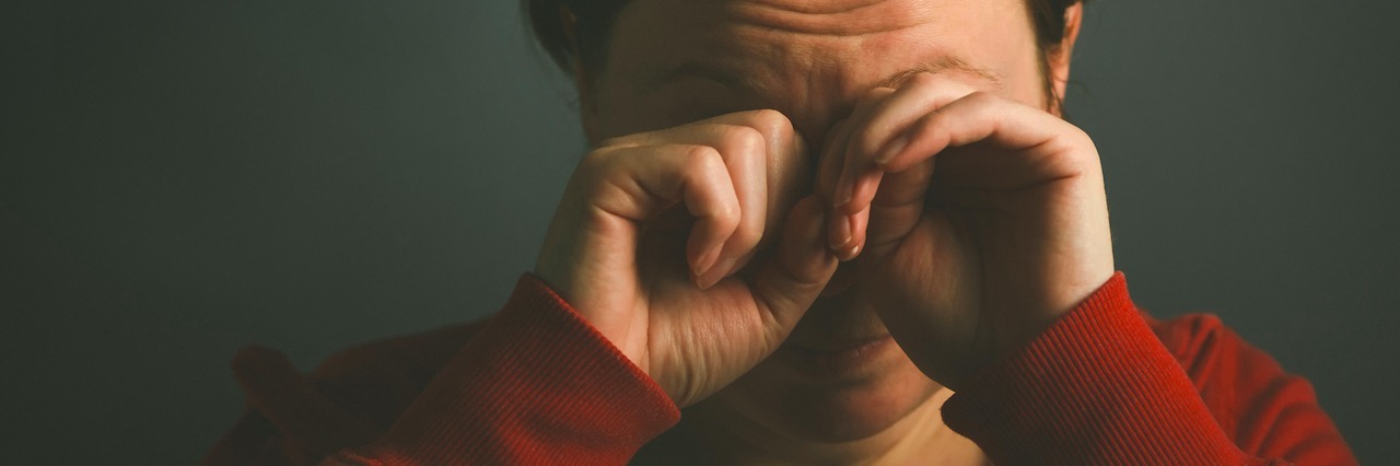 Woman crying