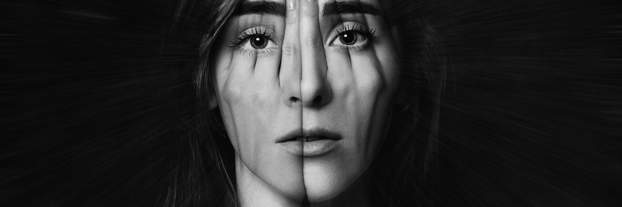 What It's Like to Live With Anxiety and Depression Young girl covering face and eyes with her hands.