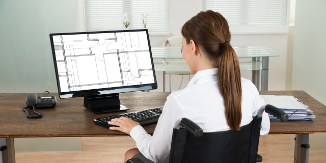 How the Internet Has Helped Me as a Person With a Disability Woman in a wheelchair using a computer.