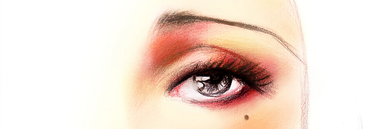 In the Mind of a Girl With Depression: What It's Like for Me half a woman's face sketched