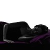one woman in bed sleeping lying on back silhouette studio on white background