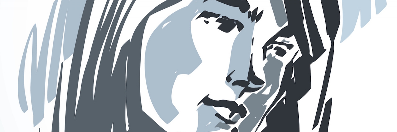 My Experience Growing Up With Undiagnosed ADHD Illustration of woman looking to the side