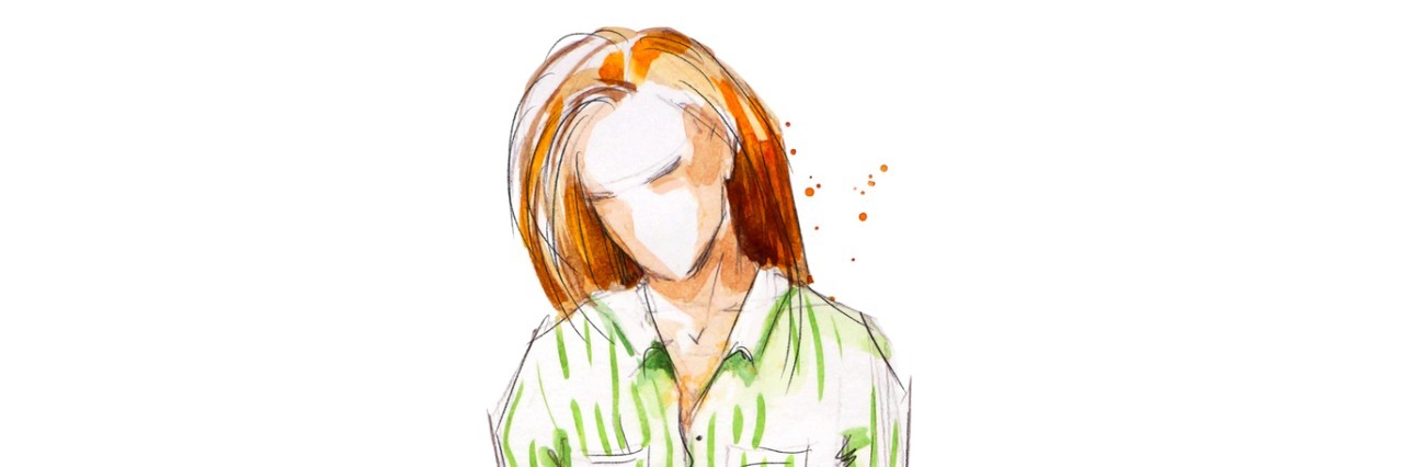 How I Can Hate My Anxiety but Still Love Myself Watercolor fashion illustration, hand painted