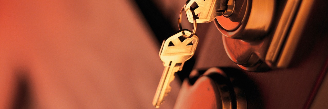 Anxiety and Lock Checking Keys in door lock