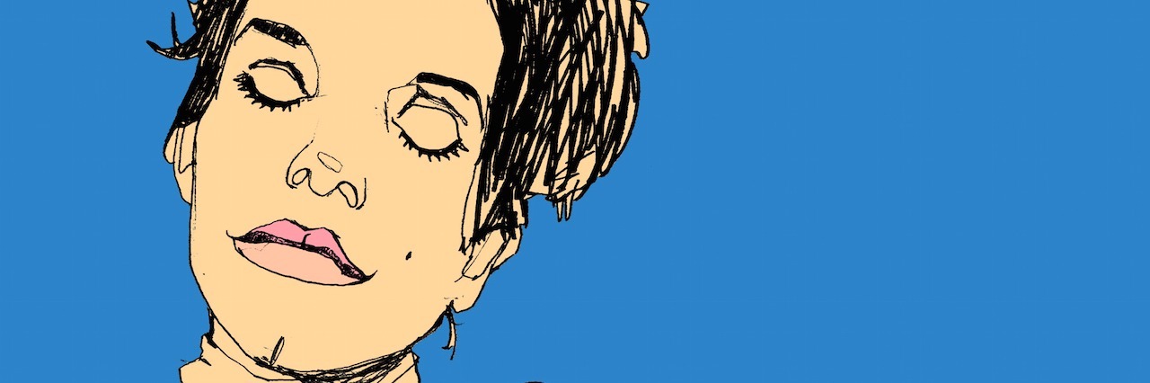 Self-Stigma and Shame About Suicidal Thoughts woman with her eyes closed