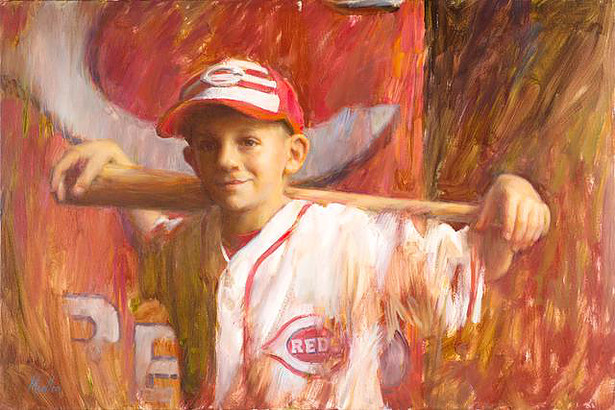 Portrait of Luke, painted by David Mueller.