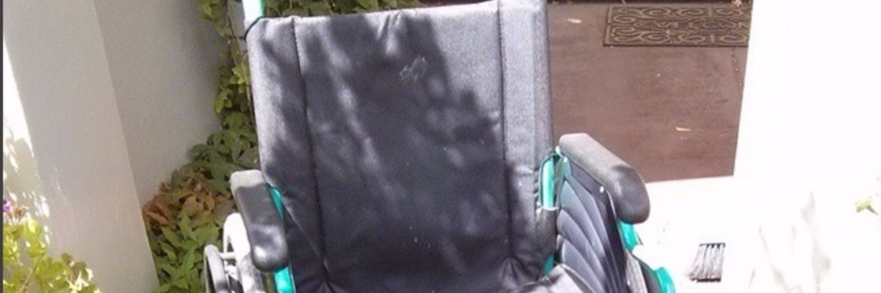 What It's Like to Have Severe Chronic Fatigue Syndrome wheelchair sitting outside house