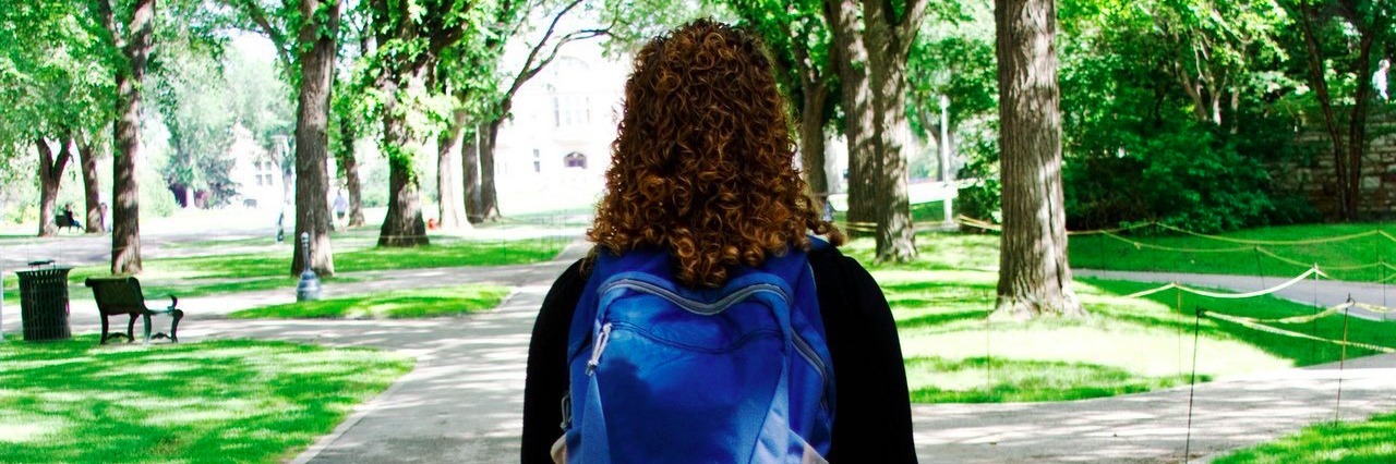 Navigating College While Managing Lyme Disease student walking to class