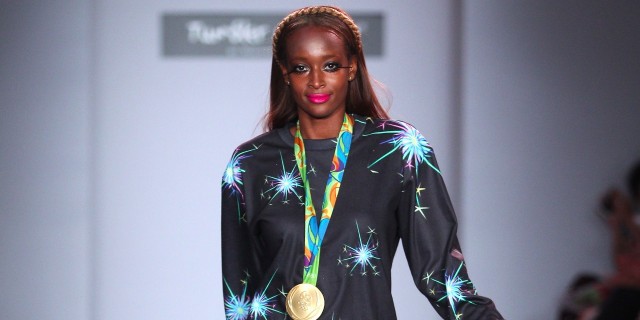 Michael Kuluva Designs Activewear Line Inspired by His Experience With Arthritis Model wearing "Creaky & Tipsy" activewear