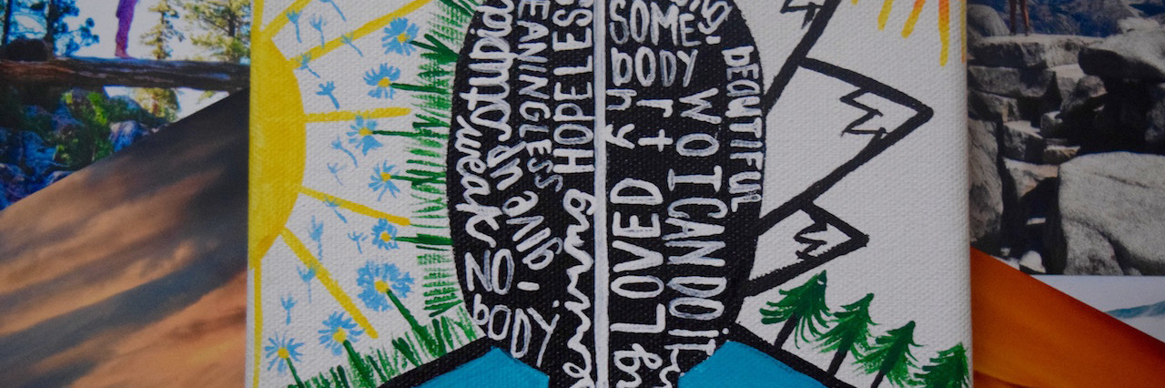 Letter to Person Struggling With Depression or Suicidal Thoughts A drawing of the silhouette of a person with words written on the person