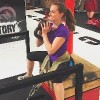 woman working out in gym