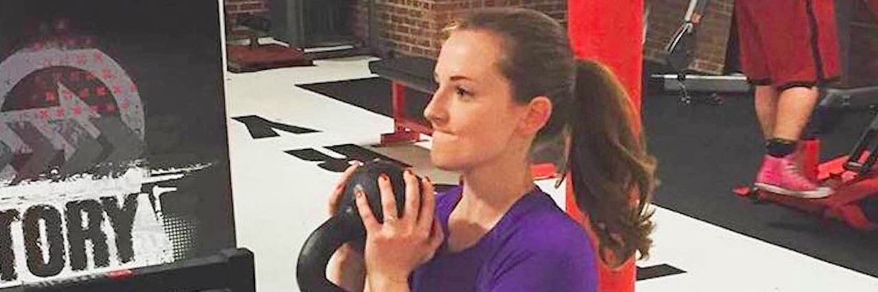 woman working out in gym