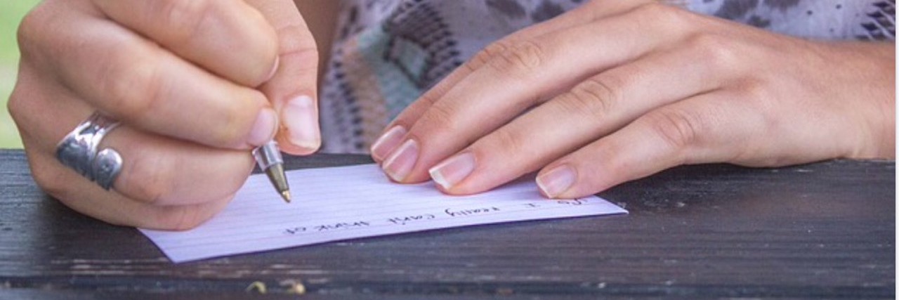 mom writing note