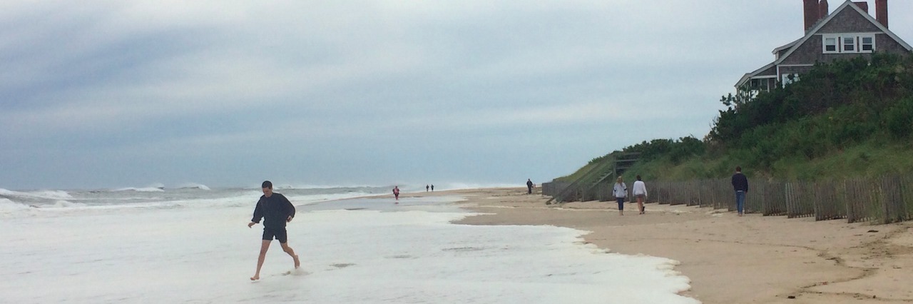 man on the beach