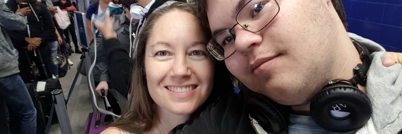 Mom Responds to Strangers Staring at Teenage Son With Autism mom and son take a selfie