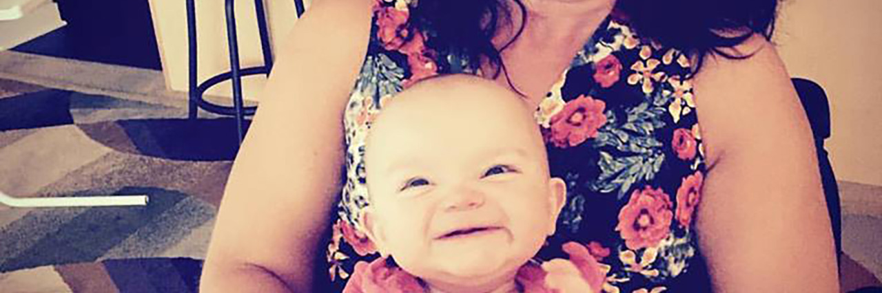 When I Dream About Being a Mom With a Disability Mollie with a baby.