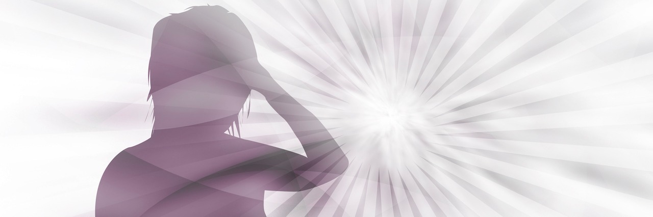 What It's Like Having PTSD shadow of a person in swirls