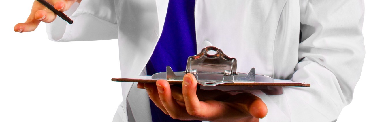 To the Inadequate Doctor Who Doesn't Understand My Illness stressed out young professional medical worker isolated on a white background