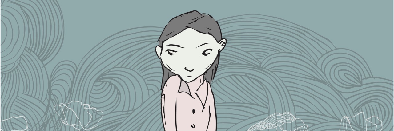 What Is the Right Way to Talk About Suicide? hand drawn illustration of young girl growing roots like a tree