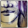 Abstract ArtDrawing of A Woman Face