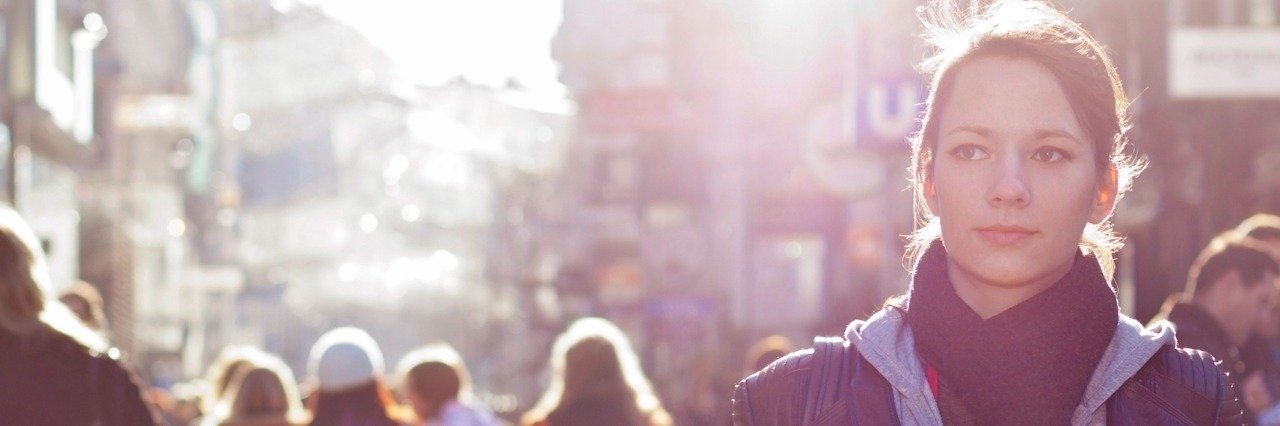 B.C. Mental Health Act: Opinions on Involuntary Psychiatric Treatment urban girl standing out from the crowd at a city street