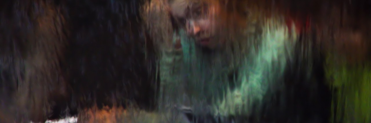 Letter to Someone Thinking of Killing Themselves Rainy painting of a person leaning over in thought