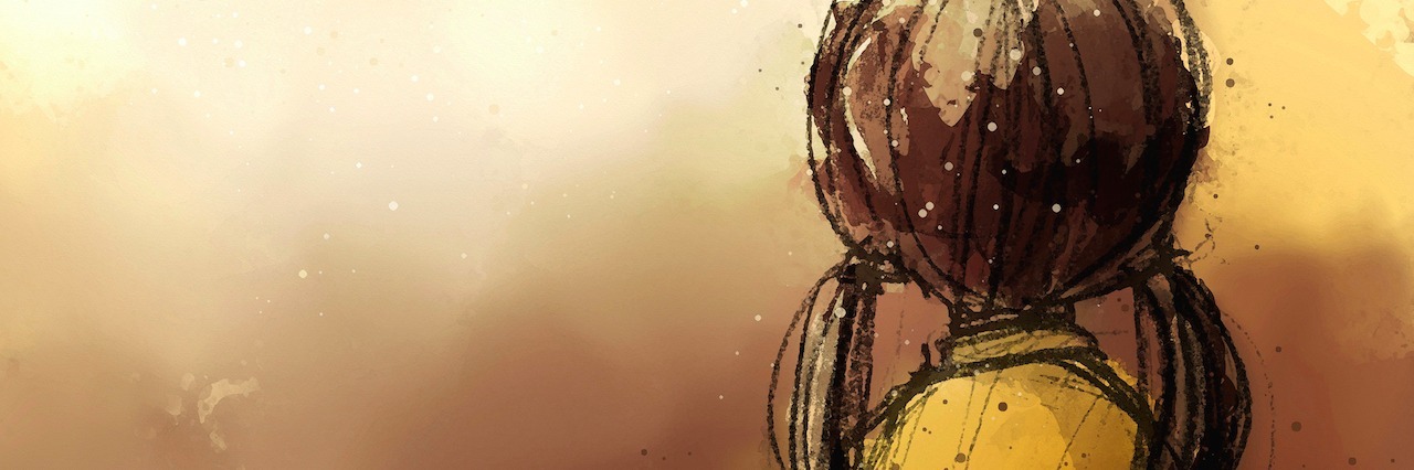 Advice to Those Who Don't Tell People They Have a Chronic Disease rear view of girl with pigtails