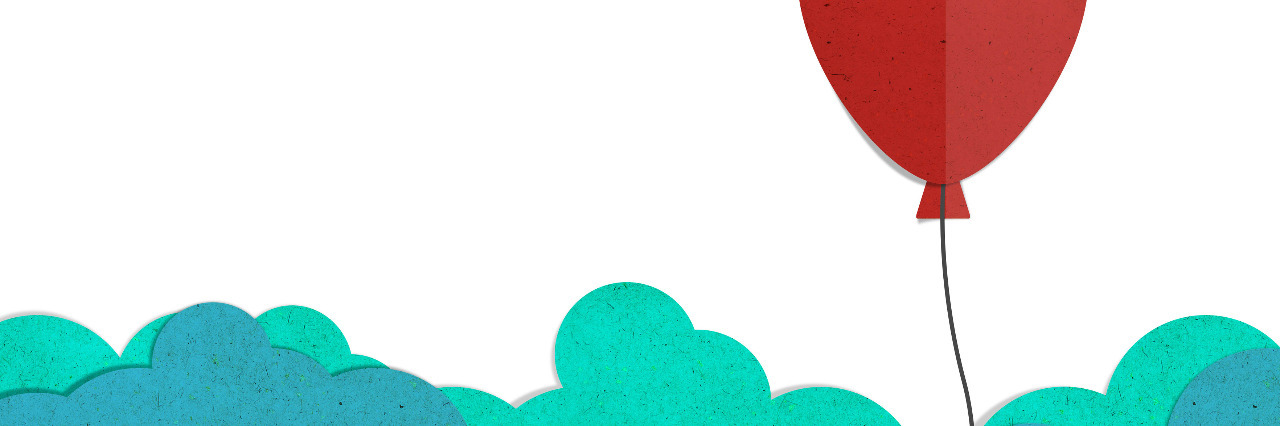 My Son's Autism Diagnosis Helped Me Discover Mine Red balloon flying on a cloud.