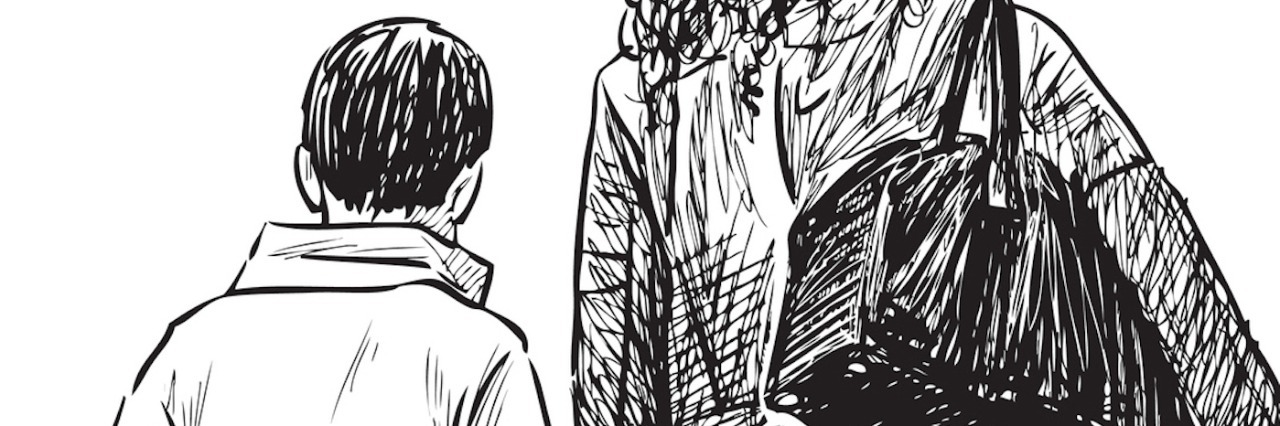 Learning From My Son on the Autism Spectrum Illustration of mom and son walking