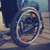 Wheelchair close-up.