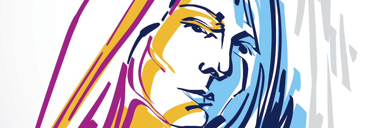 Why It Is OK to Not Always Be OK When Living With Anxiety sketch of a woman