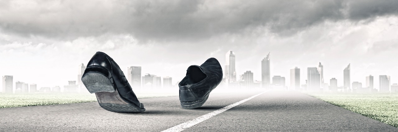 What I Want You to Know About Invisible Illnesses Pair of black shoes walking on road