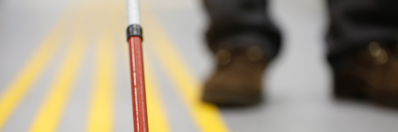 3 Tips for People Facing Vision Loss or Blindness Blind person walking with cane.
